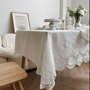 Conjunto de Mantel multicolor de algodón orgánico 100% de diseño moderno lujoso de alta calidad OEM ODM éxito de ventas técnica de tejido floral - Product Image 3