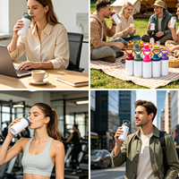 Bouteille d'eau sport personnalisée en acier inoxydable de 40 oz, à large ouverture, à double paroi, thermos sous vide pour boissons chaudes, cadeaux d'affaires