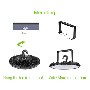 Iluminação redonda 100W <span class=keywords><strong>150W</strong></span> 200W 240W Iluminação Preço Industrial Lâmpada oficina ufo alta baía levou iluminação