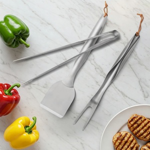Accessoires de barbecue en acier inoxydable résistants à la chaleur pour l'extérieur, ensemble de fourchettes, spatules et pinces pour barbecue <span class=keywords><strong>Weber</strong></span> Smoker - Product Image 1