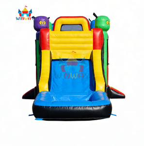 Circuito de Obstáculos Inflable con Tobogán de Monstruo Alienígena, Casa de Brinco Comercial Colorida para Alquileres de Fiestas Infantiles y Eventos al Aire Libre - Product Image 6