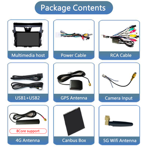 Android 12 màn hình cảm ứng xe Hệ thống đa phương tiện cho Nissan Teana/Nissan altima 2013 2014 2015 2016 2017 Wifi GPS Carplay - Product Image 3