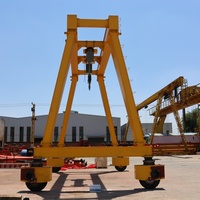 Grue à portique mobile industrielle RTG de 50 tonnes de capacité de charge avec contrôle de vitesse à fréquence variable