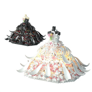 Set <span class=keywords><strong>de</strong></span> Construcción Educativo <span class=keywords><strong>de</strong></span> Plástico: Cisne <span class=keywords><strong>de</strong></span> Ballet y <span class=keywords><strong>Ramo</strong></span> <span class=keywords><strong>de</strong></span> Boda - Modelo Romántico para Regalo Único <span class=keywords><strong>de</strong></span> San Valentín y Decoración del Hogar - Product Image 1