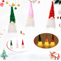 2024 Schlussverkauf Weihnachtsdekoration Versorgung Plüsch Gnome mit LED-Licht Weihnachts-Gnom-Schmuck