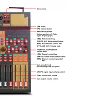 Mezcladora Digital X16, Consola de Mezcla de Audio de 16 Canales con Pantalla Táctil, Control Remoto Multidispositivo para Sistema de Sonido
