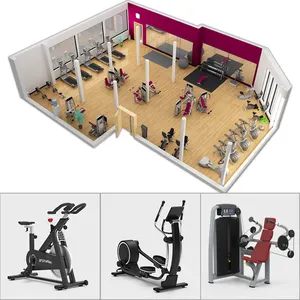 BFT Factory Professional Commercial Fitness Club Hotel Setup Gym Equipment Machine Full Set Package