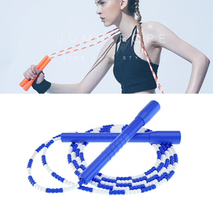 YUEDONG <span class=keywords><strong>Corde</strong></span> à <span class=keywords><strong>sauter</strong></span> perlée souple et détachable avec poignée antidérapante pour enfants et adultes, entraînement <span class=keywords><strong>quotidien</strong></span> de fitness - Product Image 2