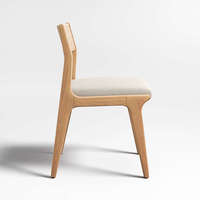 Chaise en bois certifiée FSC restaurant nordique chaise de salle à manger en bois de chêne blanc