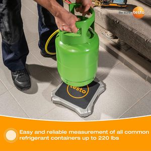 Báscula de refrigerante ABS de 100 kg con aplicación Testo 560i, juego de bolsas OEM para termohigrómetro de temperatura y humedad - Product Image 3