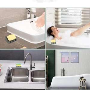 Support de rangement auto-drainant en silicone pour savon et éponge, idéal pour évier de cuisine – Offre spéciale - Product Image 3