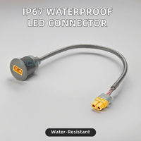IP67 2 broches LED éclairage extérieur étanche M10 câble connecteur de fil 2A courant nominal Contacts en laiton