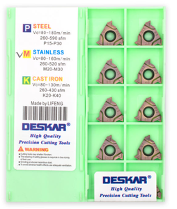 Insertos de torno roscado CNC DESKAR 16 ERM 2,5 ISO LF6118 para soporte de torno roscado - Product Image 2