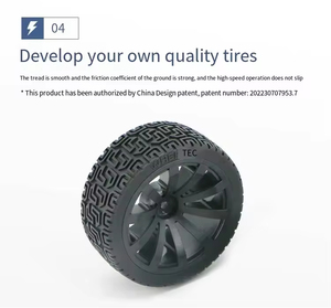 Khung gầm xe thông minh Ackermann dòng R3 Plus dành cho đua vượt chướng ngại vật, có bộ mã hóa và lốp 85mm - Product Image 4