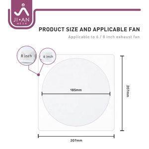 Dính Fly màn hình lưới cho 6 inch Air <span class=keywords><strong>Vent</strong></span> Polyester lưới muỗi sticker cho 8 "Quạt thông gió phòng tắm nhà bếp thông gió - Product Image 3