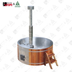 Bañera de hidromasaje de lujo de doble uso Vapasuna <span class=keywords><strong>para</strong></span> uso doméstico comercial leña de acero inoxidable 304 pared gruesa de 1,5mm capacidad <span class=keywords><strong>para</strong></span> 5-6 personas - Product Image 2
