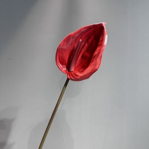 Anthurium Flower Real Touch Pink Lily PARA EL Año Nuevo chino y el arreglo floral de Acción de Gracias boda hogar ecor - Product Image 1