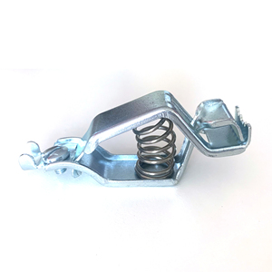 20A 65mm High Pressure test Clip Fully Sheathed Iron Nickel Plated Flat Head Flat Mouth alligator Clip