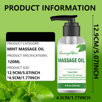 Usine en gros livraison gratuite 100% pur naturel bio menthe bonne huile de Massage du corps pour les femmes et les hommes
