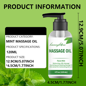 Usine en gros livraison gratuite 100% pur naturel bio menthe bonne huile de Massage du corps pour les femmes et les hommes - Product Image 2