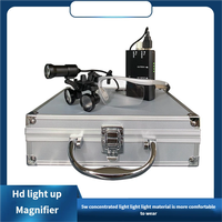 Loupes dentaires professionnelles avec phare LED 5W, grossissement réglable 25x 35x, distance de travail de 420 mm pour la chirurgie dentaire