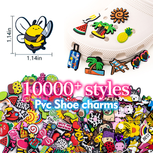 Dijes de PVC personalizados al por mayor para zapatos, dijes de PVC de diseño para zuecos, adornos de PVC para zapatos al por mayor - Product Image 1