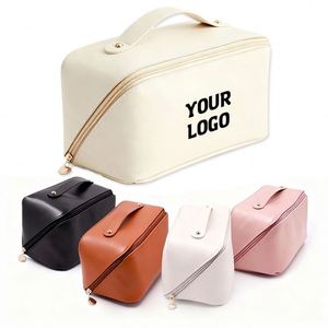 Xdh931 Customized Professional Cosmetic Organizer Toiletry Silk <b>Screen</b> Printed Women Travel Waterproof Make Bag Logo Promotional - Product Image 1