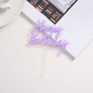 ป้ายอะคริลิคสองชั้นสำหรับตกแต่งเค้ก ตัวเลขสุขสันต์<span class=keywords><strong>วัน</strong></span><span class=keywords><strong>เกิด</strong></span>สำหรับงานปาร์ตี้ - Product Image 5