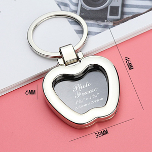 Autocollant Grande Tête pour Studio <span class=keywords><strong>Photo</strong></span>, Petit Cadeau avec Mini Cadre <span class=keywords><strong>Photo</strong></span> en Métal Gravé au Laser <span class=keywords><strong>sur</strong></span> le Dos, <span class=keywords><strong>Porte</strong></span>-clés - Product Image 6