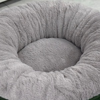 Lit pour chien ETRIP PET en forme de donut, ultra luxueux, taille moyenne, lavable, avec fond antidérapant, lits ronds pour animaux de compagnie