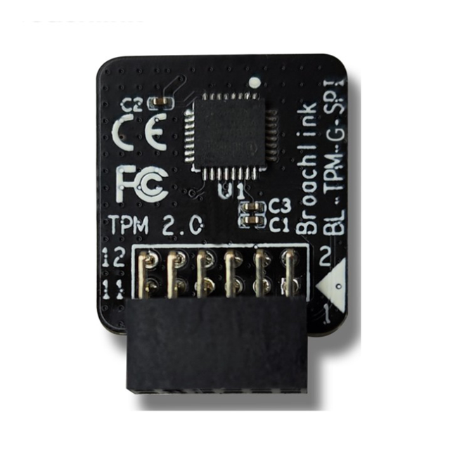 Trusted Platform Module TPM 2.0 Security Module Version 2.0 12PIN SPI Interface for GIGABYTE B560M HV2 Motherboard