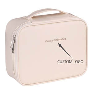 Double-layer <strong>Lockable</strong> PU Material Square Shape Modern Style <strong>Jewelry</strong> <strong>Box</strong> for Storing Earrings Necklaces Accessories Hand Boxes - Product Image 4