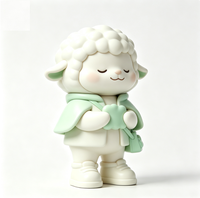 Figurine d'art de collection personnalisée en forme de mouton, statue de dessin animé en PVC et ABS, fabrication OEM en Chine, figurine personnalisée pour la vente en gros de produits de marque