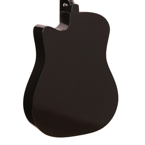 Nueva moda de alta calidad 38 "Guitarra acústica 6 cuerdas guitarra negra brillante guitarra de estudiante precio bajo al por mayor personalizable - Product Image 3