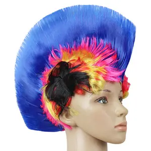 70s 80s Disco Rock dance party Cockscomb Punk Mohawk Mohican Wig