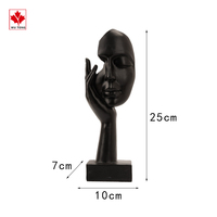 Figurine d'artiste abstraite personnalisée, sculpture silencieuse, décoration d'intérieur