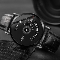 Montre analogique à quartz étanche pour homme AIYISHI 1633 tendance, bracelet 38 mm, épaisseur 9 mm, résistance à l'eau 30M, mode décontractée, en alliage