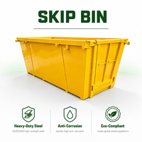 Bac à déchets industriel durable en métal pour les déchets de construction