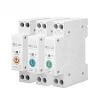 Disjoncteur intelligent WiFi Tuya 63A 2P sur rail DIN avec compteur d'énergie et protection contre les surtensions/sous-tensions à commande à distance