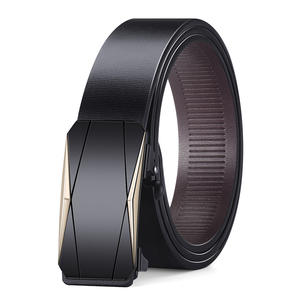<span class=keywords><strong>Ceinture</strong></span> pour homme en alliage, polyvalente, simple, à boucle automatique, tendance pour les jeunes, décontractée, sans dents, passe-partout - Product Image 2