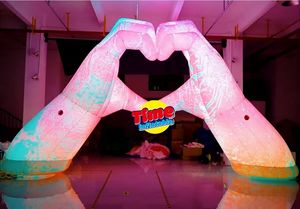 Globo Publicitario Inflable Gigante <span class=keywords><strong>de</strong></span> Personajes <span class=keywords><strong>de</strong></span> Dibujos Animados, Personalizado, Impermeable, <span class=keywords><strong>de</strong></span> Tela Oxford <span class=keywords><strong>de</strong></span> PVC, con Forma <span class=keywords><strong>de</strong></span> Corazón, Manos, LED, Resistente a la Intemperie - Product Image 3