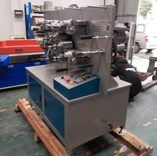 New RONGDA Automatic Letterpress Rotary Ribbon Label Printing Machine for Satin Wash Labels Four Colors 1 Year Warranty 220V