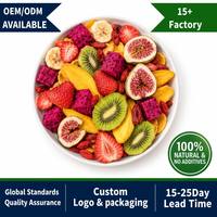 Private Label Bulk Gedroogde Gemengde Fruitchips Groothandel OEM Gezonde Snack BRC Gecertificeerd Gedroogd Fruit