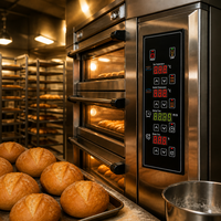 Controlador de Temperatura Digital AISET YTDC-200, Panel de Control para Horno de Cocción con Función de Temporizador para Horno de Cocción Comercial