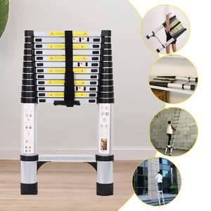 Échelle télescopique en aluminium extensible de 150 pouces avec stabilisateur triangulaire pour travaux ménagers et travaux extérieurs - Product Image 6