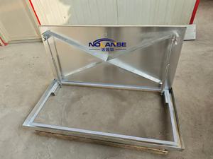 ประตูเชื่อมสเตนเลสดีไซน์ทันสมัยซ่อนอยู่ใต้กระเบื้องสปริงแก๊สสำหรับห้องสระน้ำและห้องใต้ดิน - Product Image 5