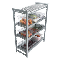 Étagères en polyéthylène lourd de stockage à froid de support de supermarché de série Premium unités de stockage en plastique de demande élevée de circulation de noyau en acier