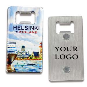 Décapsuleur magnétique personnalisé en acier inoxydable pour réfrigérateur, format carte - Product Image 3