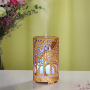 Difusor de Aroma con Apariencia de Madera YX-127, Alimentado por USB, Capacidad de 0.5L, para Uso Doméstico, con Luz y Función de Temporizador - Product Image 4