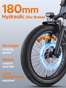 Vélo cargo électrique à longue portée LE20 pour une utilisation urbaine en famille, 48V19.2Ah, grande capacité de <span class=keywords><strong>transport</strong></span>, vélo électrique 20 pouces pour la livraison - Product Image 4
